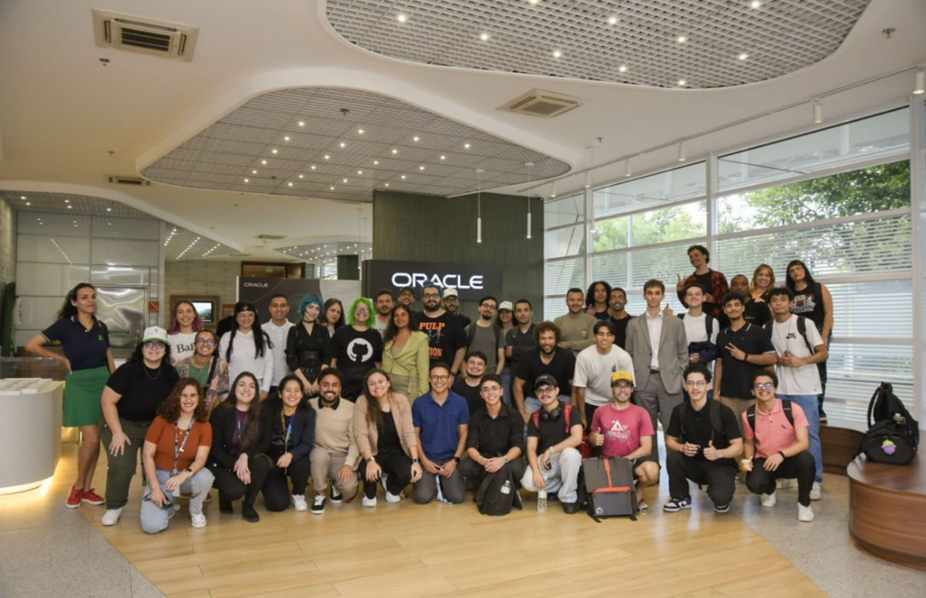 ProgramEarth hackathon group photo at Oracle Brazil